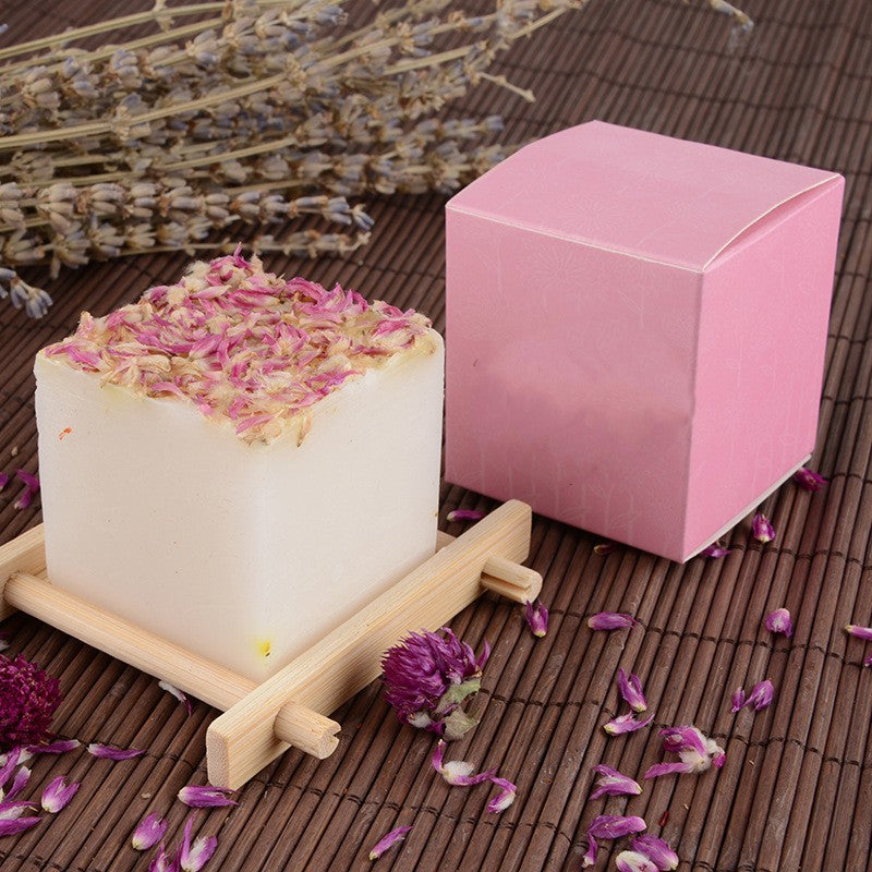 Creative Rose Plant Essential Oil Soap Facial Cleansing - Thousand day safflower soap - Soaps