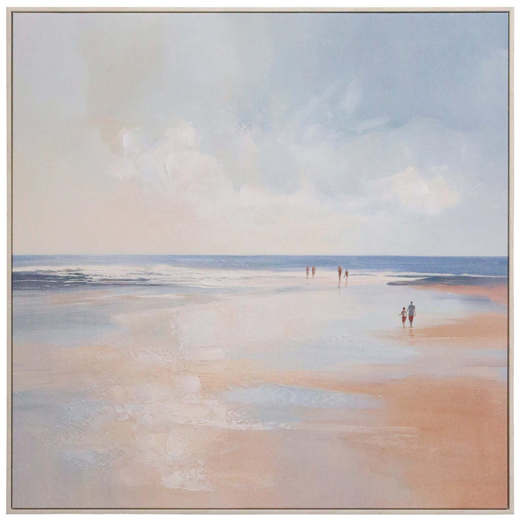 Framed Canvas Beachwalk