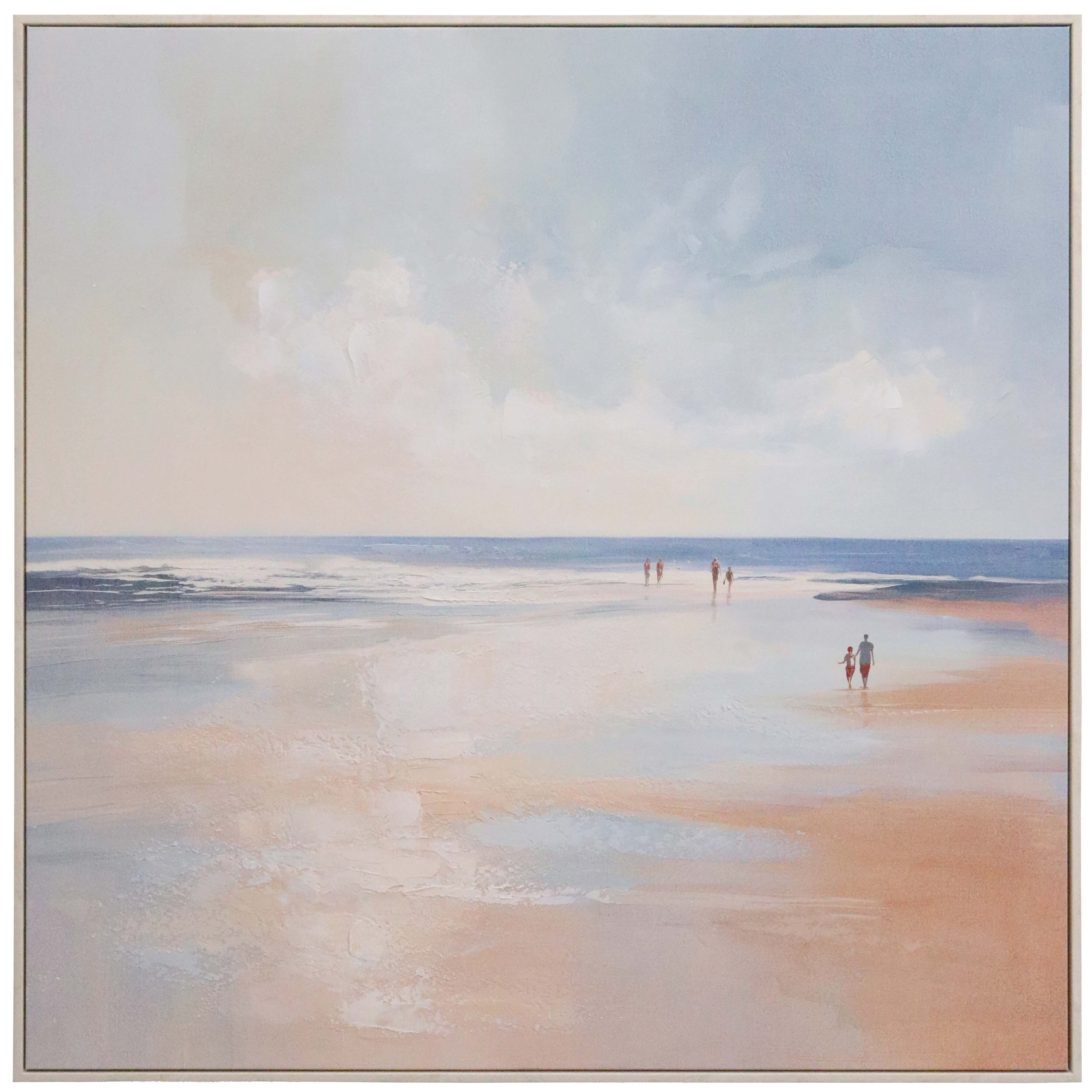 Framed Canvas Beachwalk