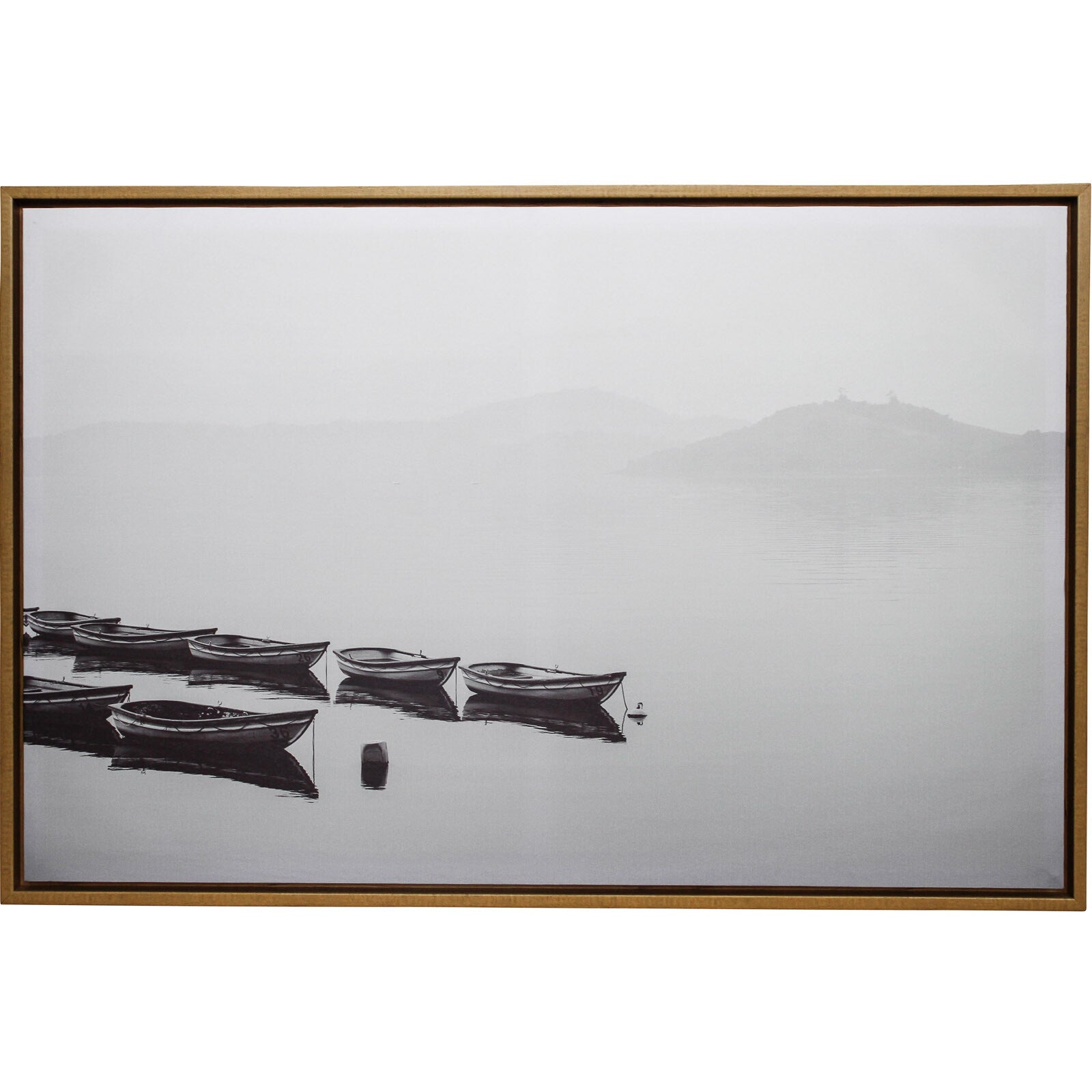 Framed Canvas Serene Boats Main image