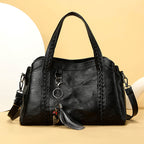 Vintage Cross-body Style Shoulder Bag - Black - Bags Backpacks & Luggage