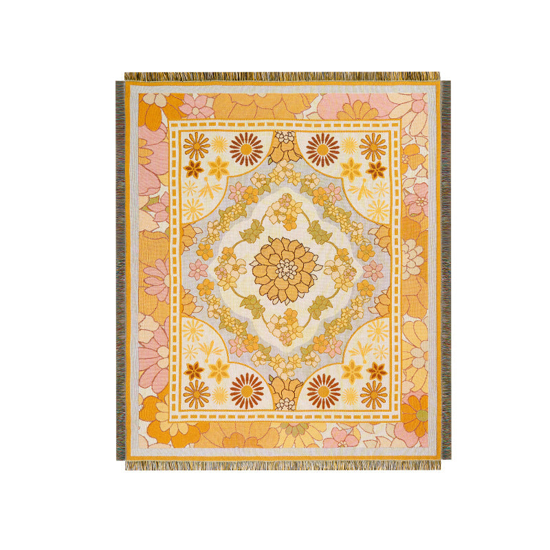 Bohemian Artistic Casual Sofa Cover Throw Rug - SUNFLOWER / 130x160cm - Sofa Covers