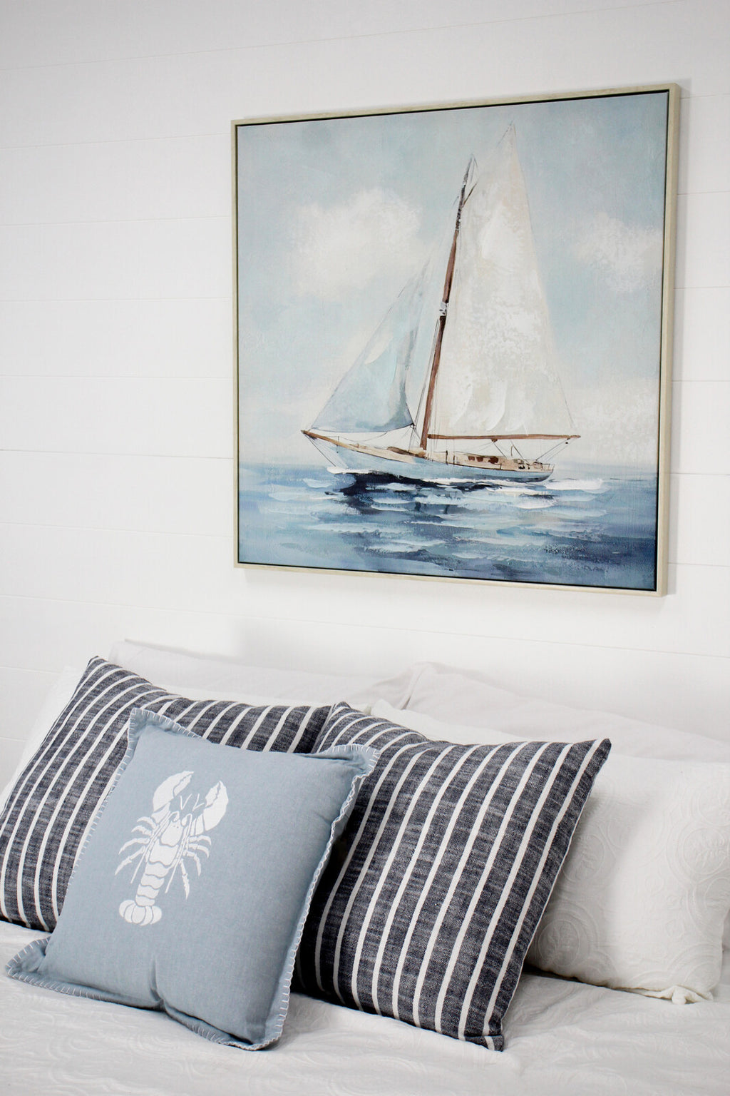 Framed Canvas Solo Sailing