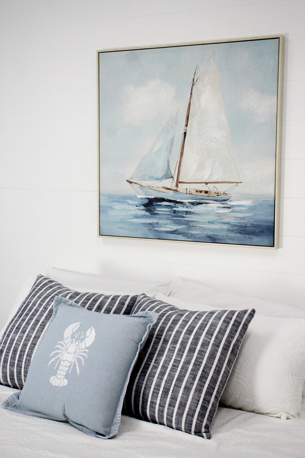 Framed Canvas Solo Sailing
