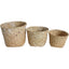 Woven Tubs S/3 Nat/wash