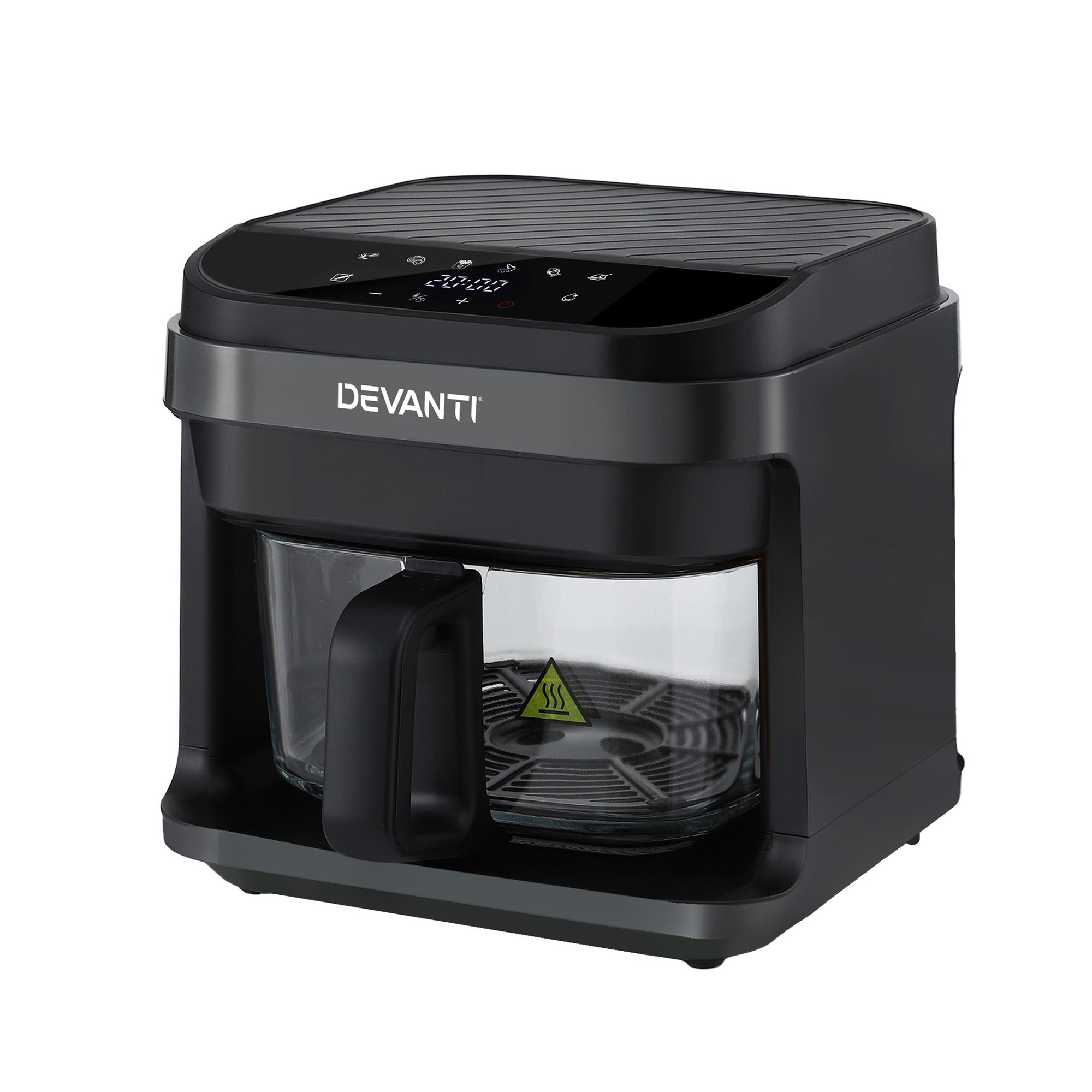 Devanti Air Fryer 5.5L Touch Control Electric Cooker 1200W Black Main image