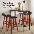 Artiss 5Pcs Bar Table and Stools Set Dining Desk Kitchen Chairs Cafe Pub Wood