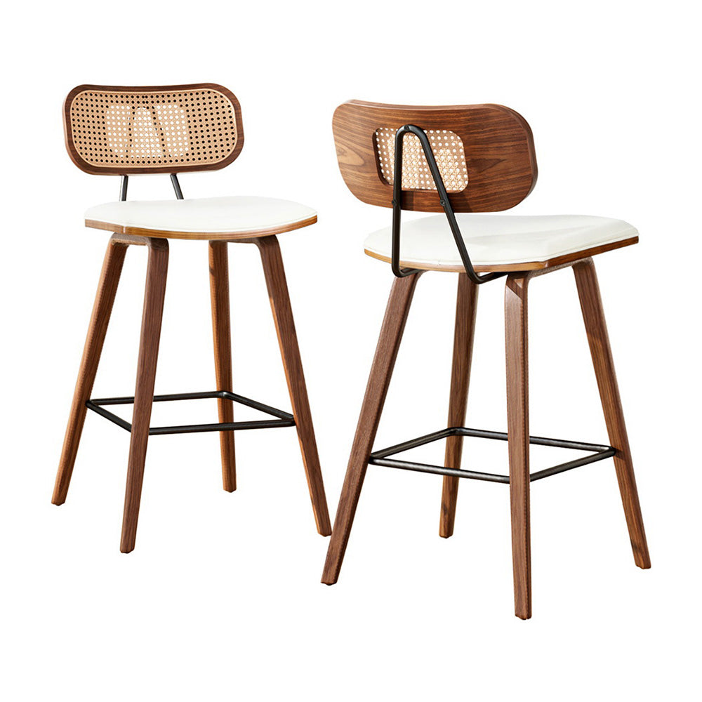 Rattan Kitchen Counter Bar Stools (set of 2) Main image