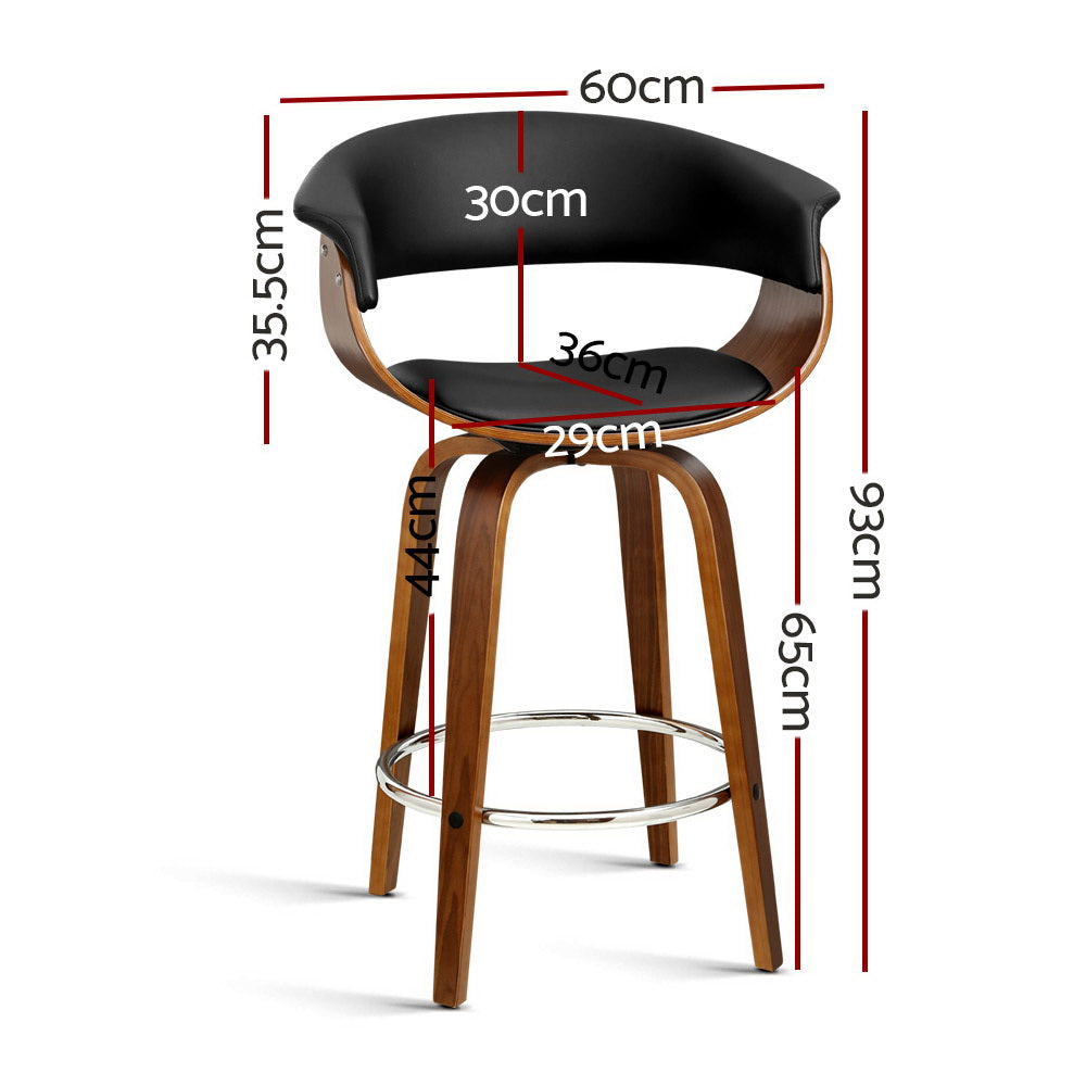 Wooden PV Swivel Bar Stool Secondary image