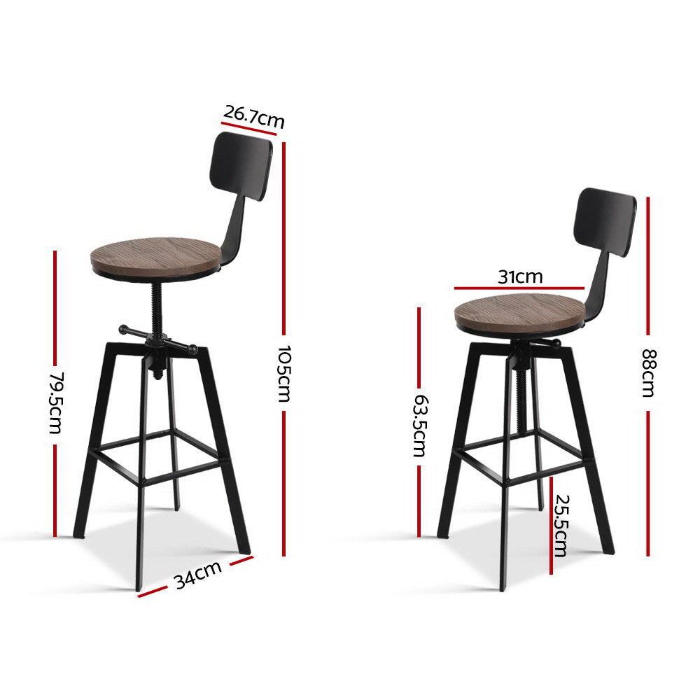 Bar Stools Kitchen Counter Chairs Vintage Metal Chairs Secondary image