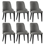 Artiss Dining Chairs Set of 6 Linen Fabric Grey