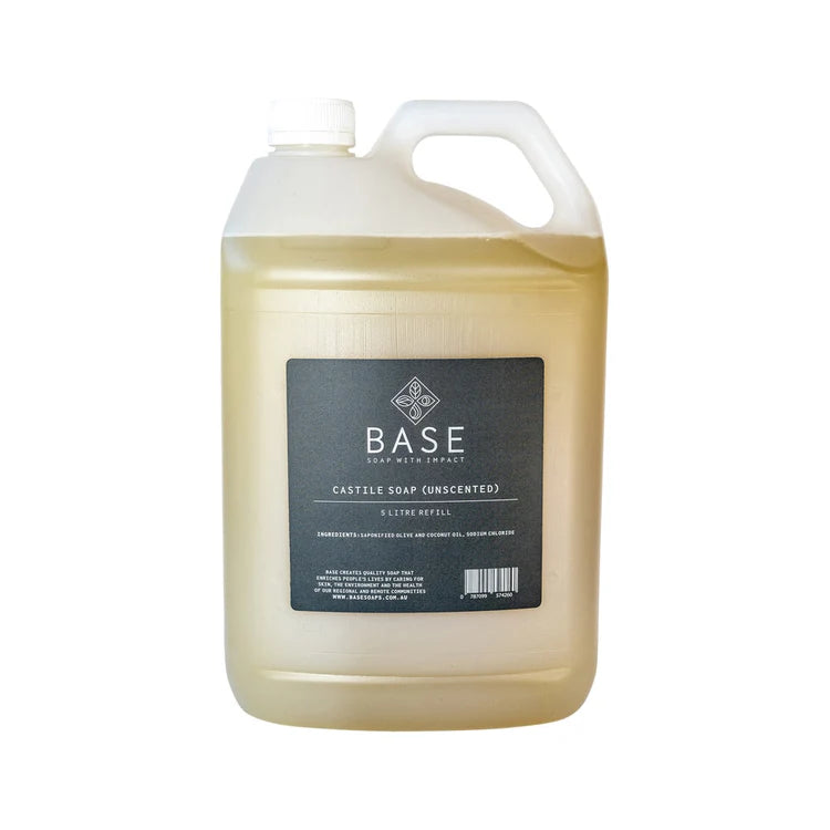Castile Soap (Unscented) 5 Litre Refill