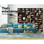 Artiss Bookshelf CD Storage Rack - BERT Walnut