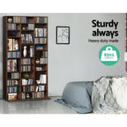 Artiss Bookshelf CD Storage Rack - BERT Walnut