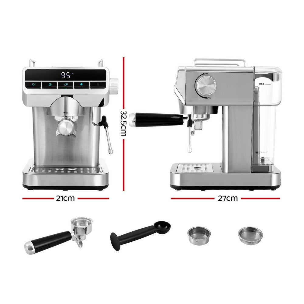Devanti 20 Bar Coffee Machine Espresso Cafe Maker Secondary image