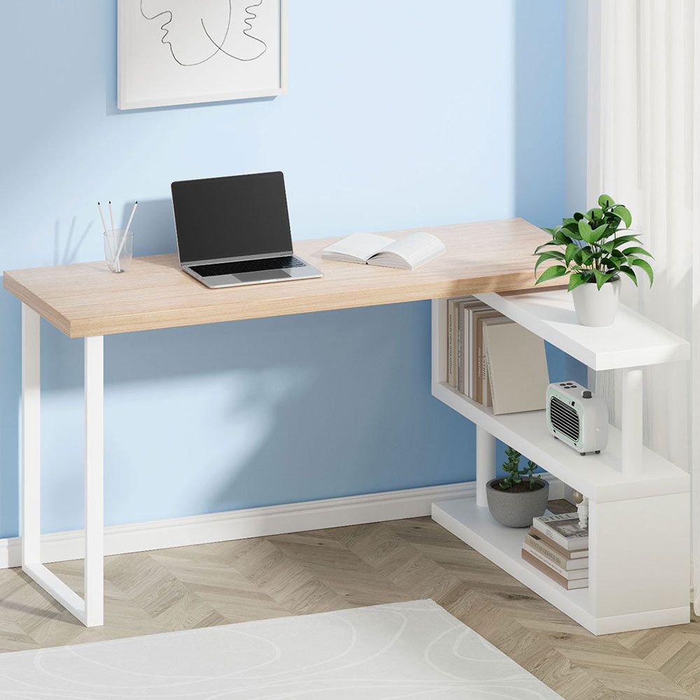 140cm Computer Desk Bookshelf Main image