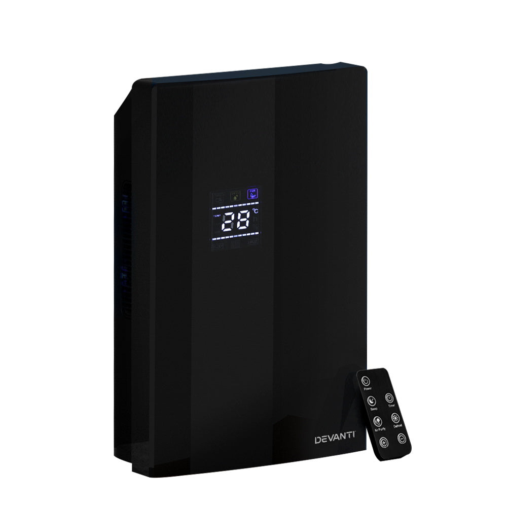 Devanti Dehumidifier 2L Air Purifier Black Main image
