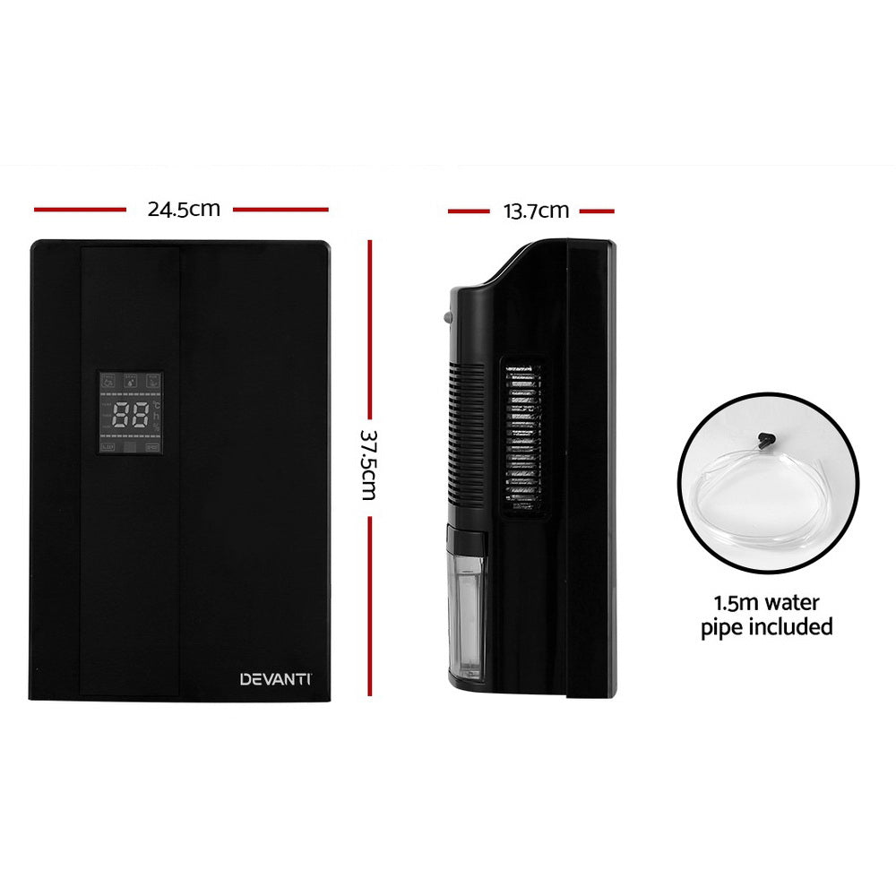 Devanti Dehumidifier 2L Air Purifier Black Secondary image