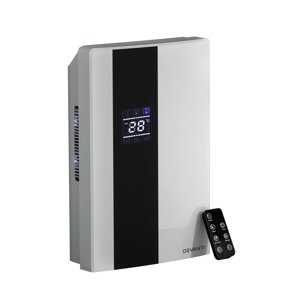 Devanti Dehumidifier 2L Air Purifier White Main image