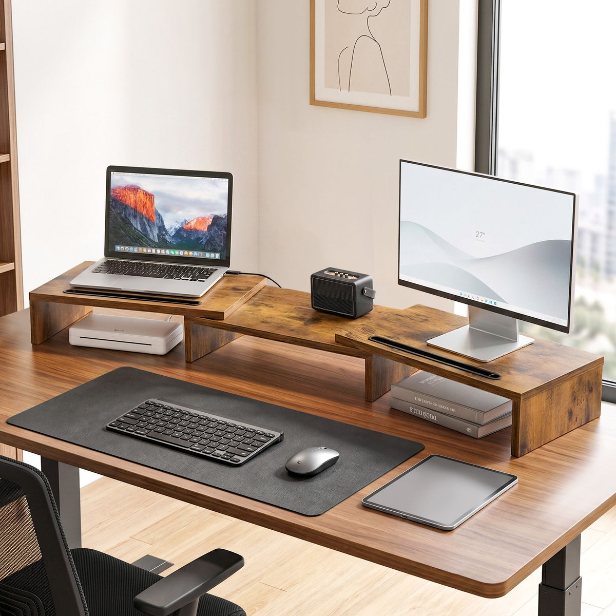 Artiss Dual Monitor Stand Riser Main image
