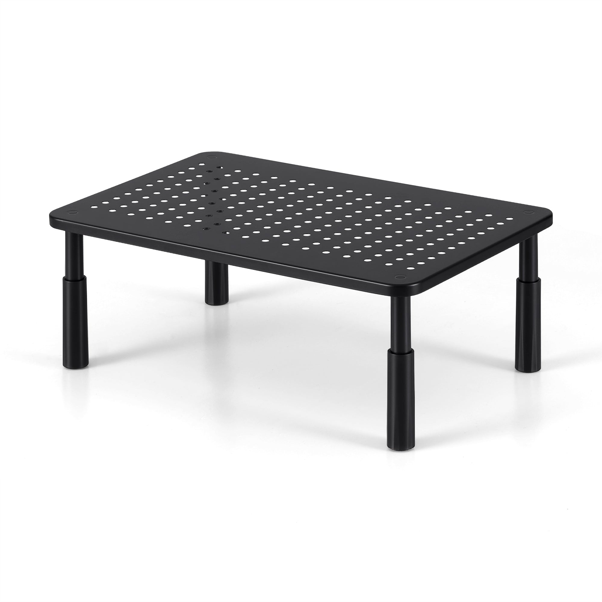 Artiss Monitor Stand Adjustable Riser For Computer Monitor And Laptop 3 Height Desk Organizer Black Main image