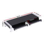 Artiss RGB Monitor Stand with USB Hub Desk Organiser Charging Stand Computer Stand Black