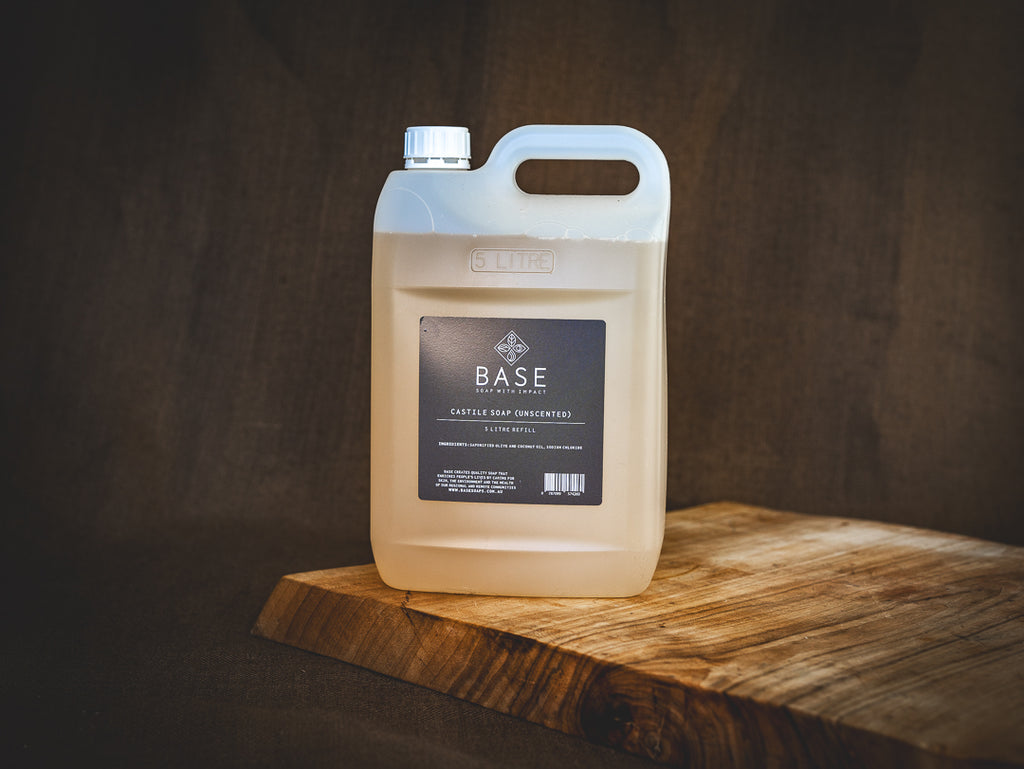 Castile Soap (Unscented) 5 Litre Refill
