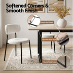 Artiss 200cm Extendable Dining Table Set with 4x Dining Chairs Sherpa White
