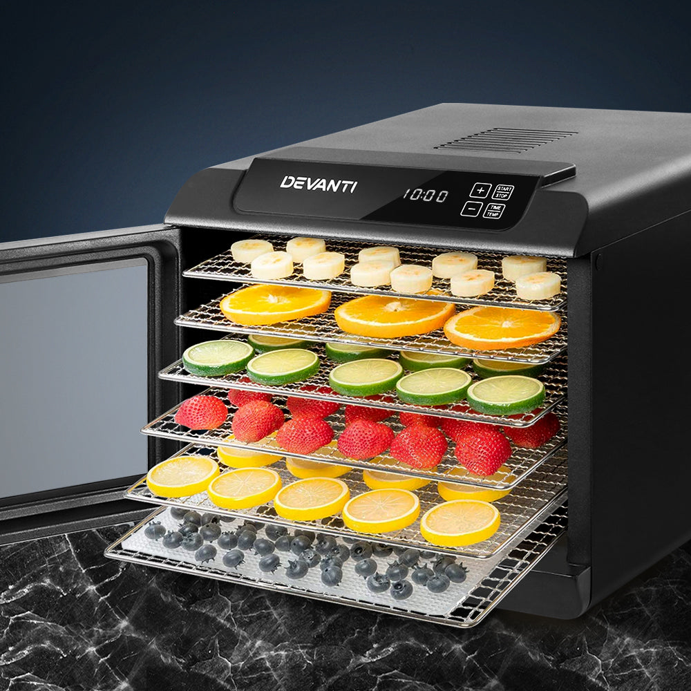 Devanti 6 Trays Food Dehydrator Stainless Steel Tray Hauptbild