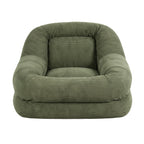 Artiss Armchair Floor Chair Couch Recliner 1 Seater Cloud Chaise Lounge Corduroy Green