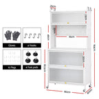 Artiss Kitchen Cabinet Storage Shelves Pegboard Cupboard Sideboard 80CMX164CM