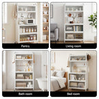 Artiss Kitchen Cabinet Storage Shelves Pegboard Cupboard Sideboard 80CMX164CM