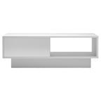 Artiss Coffee Table Led Lights White