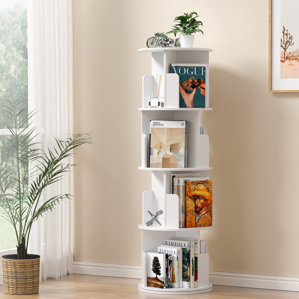 Edie Bookshelf 4 Tiers - White Main image
