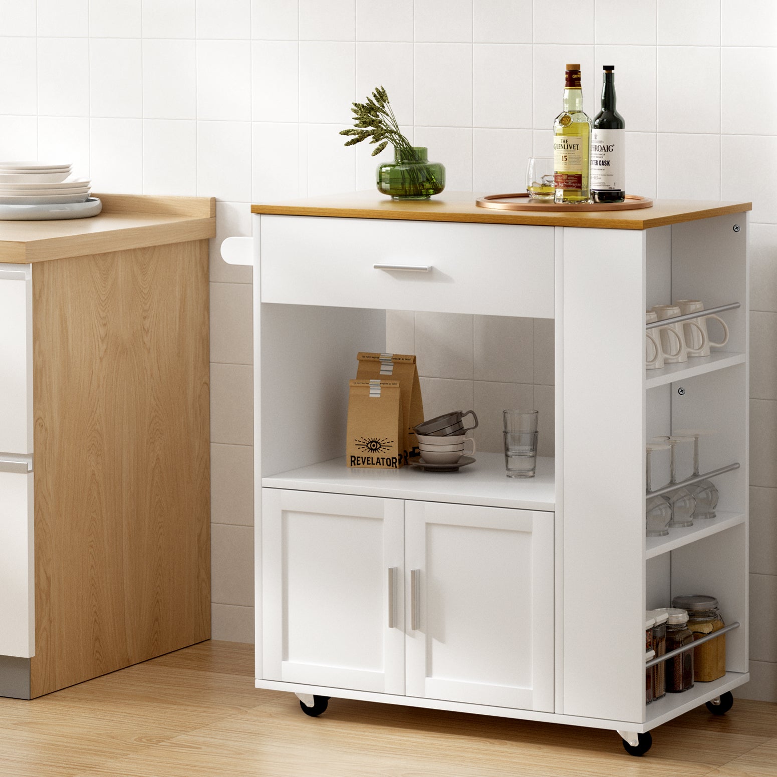 Kitchen Island Trolley Rolling Serving Cart Main image