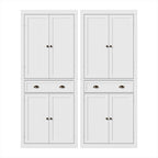Artiss 2x Buffet Sideboard Cabinet 6-Tier Storage Pantry Cupboard Drawer White