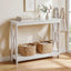 Artiss Console Table Entryway Hallway Display 2-Tier Narrow Sofa Table 100CM White