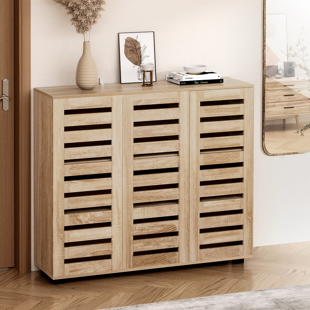 30-pair Shoe Rack Cabinet w/ Adjustable Shelf Main image