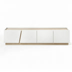 Artiss 180cm TV Unit Storage Cabinet Living Room White & Pine