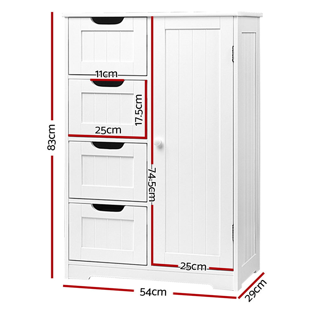 Bathroom Cabinet Storage Drawers - White Secondary image