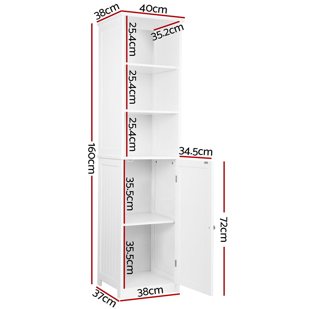 Bathroom Cabinet Storage 160cm - White Secondary image
