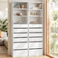 Artiss 2x Chest of 6 Drawers Tallboy Cabinet Adjustable Shelf White