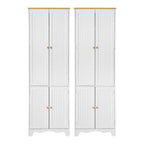 Artiss 2x Buffet Sideboard Pantry Cabinet Cupboard 6-Tiers Storage Shelves BERNE