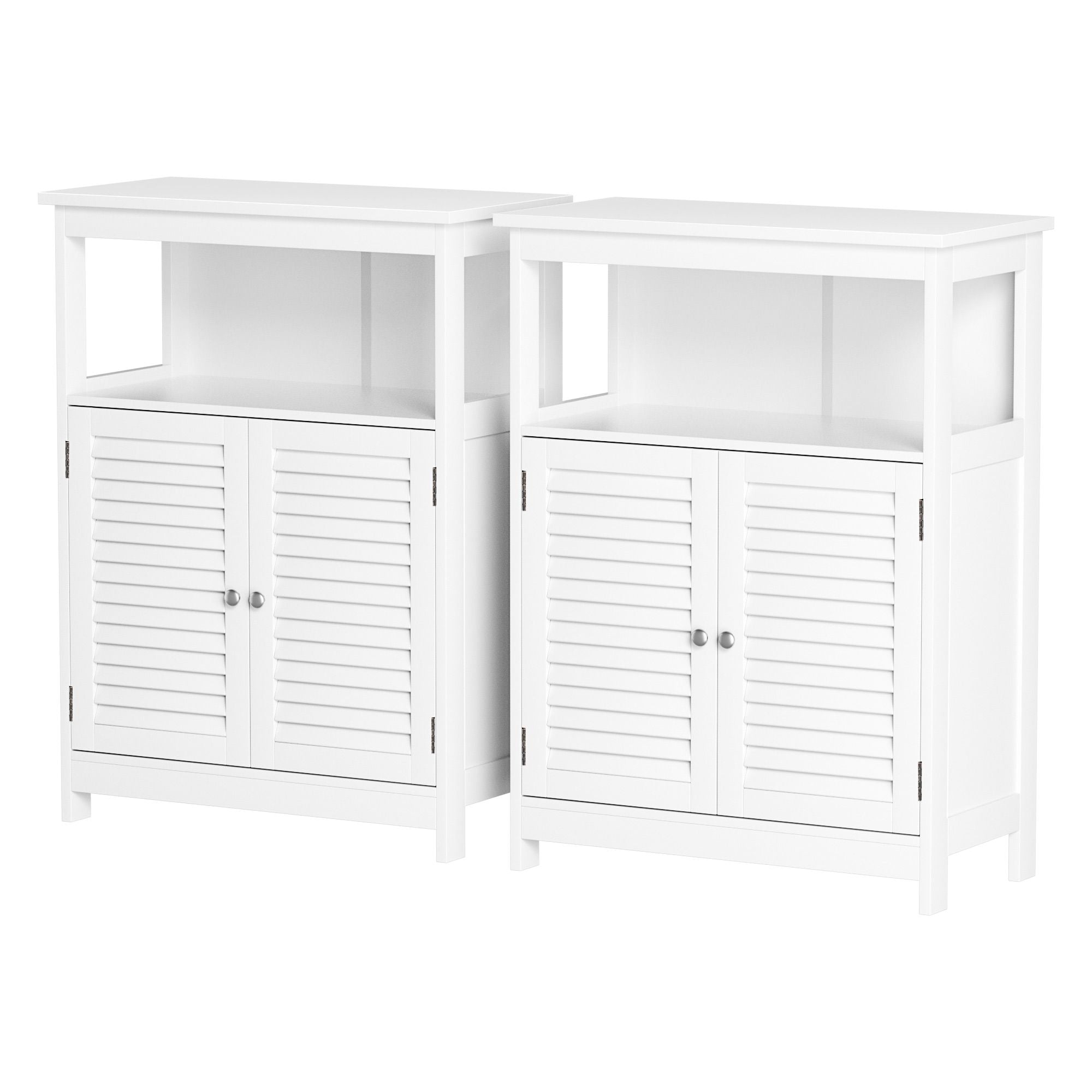 2x Buffet Sideboard Cabinet Server Cupboard Kitchen Bathroom Storage IVOR Main image