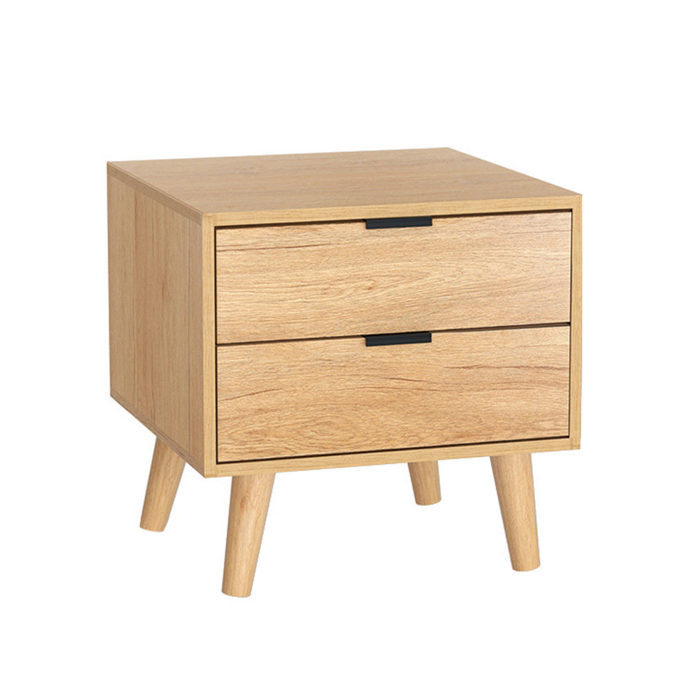 2-drawer Bedside Table - Pine Main image