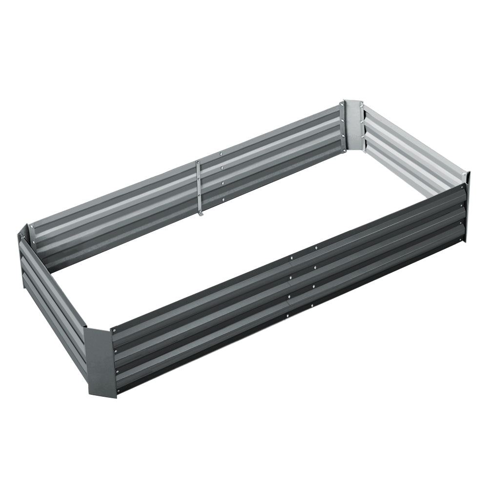 Green Fingers Garden Bed 180x90cm Planter Box Raised Container Galvanised Steel Main image