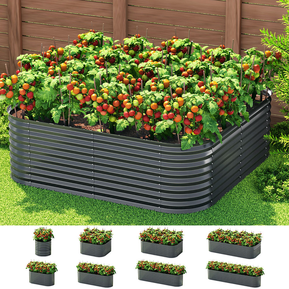Green Fingers Garden Bed 9 In 1 Modular Planter Box 56CM height Main image