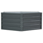 Green Fingers 2x Garden Bed 130x130x46cm Planter Box Raised Container Galvanised