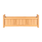 2x Green Fingers Raised Garden Bed 90x30x33cm Wooden Planter Box Raised Container Growing
