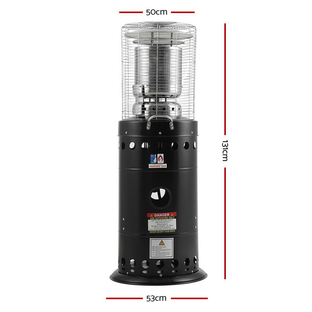 Devanti Outdoor Gas Patio Heater Black Secondary image